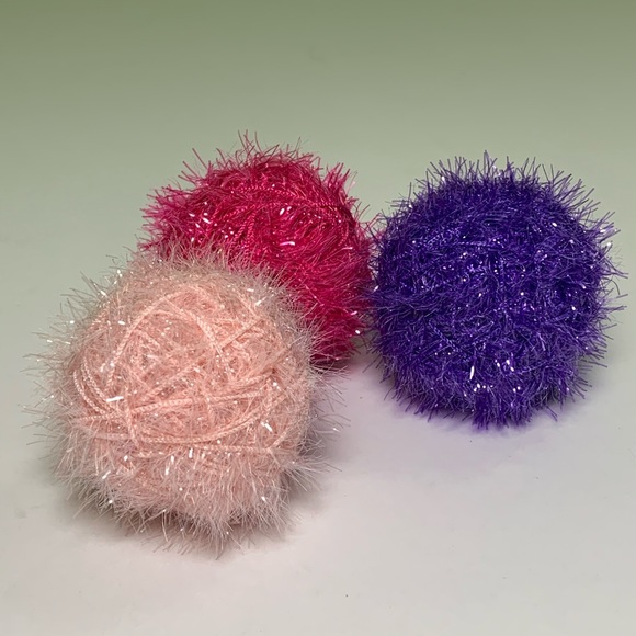 Hand Crafted Other - Cat toys 3 pc handmade balls (make rattle sound)